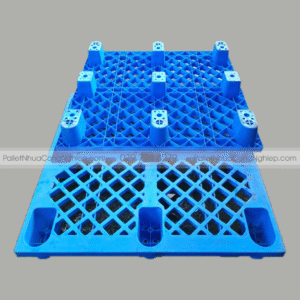 Pallet Nhựa Cũ Chân Cốc 1100x1100x140mm