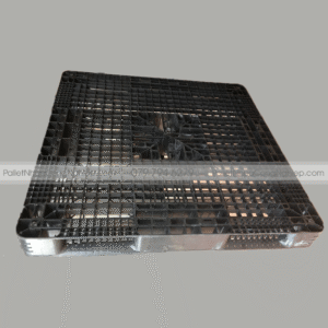 Pallet Nhựa Cũ Mặt Lưới 1100x1100x120mm màu đen