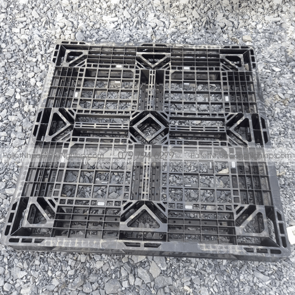 Pallet Nhựa Cũ 1100x1100x120mm màu đen