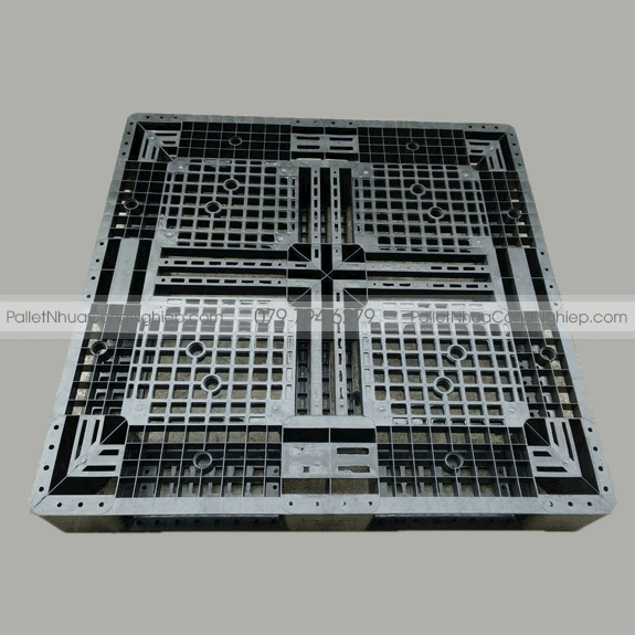 Pallet Nhựa Mới 1100x1100x150mm màu đen