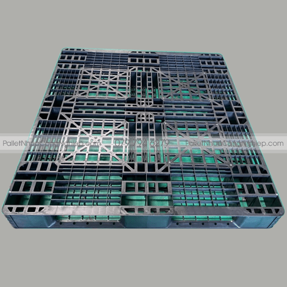 Pallet Nhựa Màu Đen 1100x1200x120mm