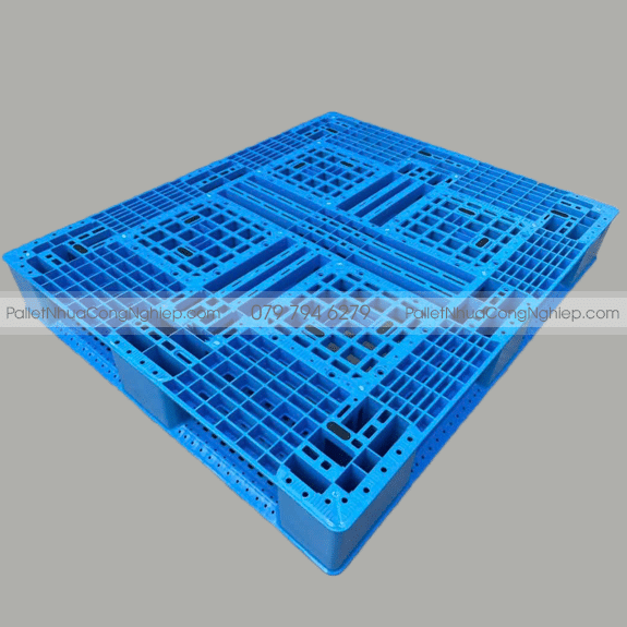 Pallet Nhựa 1210 Mới Siêu Tải Nặng 1200x1000x155mm
