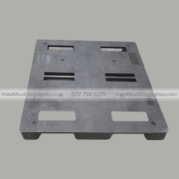 Pallet Nhựa Cũ 1100x1100x150mm màu đen