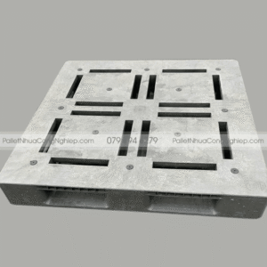 Pallet Nhựa Cũ 1100x1100x140mm màu xám