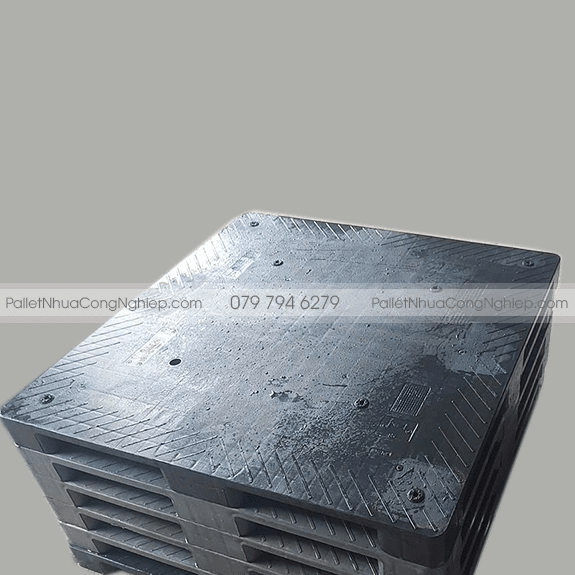 Pallet Nhựa Cũ 1000x1000x85mm (Đen, Xám)