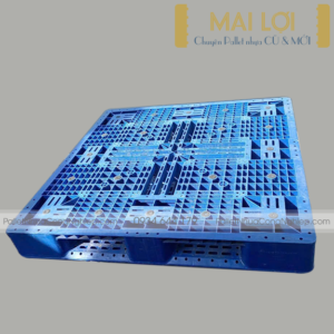 Pallet Nhựa Cũ 1200x1200x150mm (Xanh Dương)