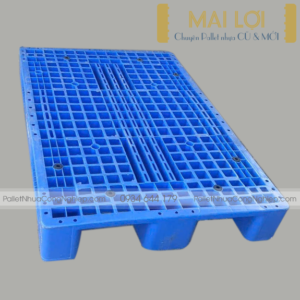 Pallet Nhựa Cũ 800x1200x150mm (Xanh Dương)