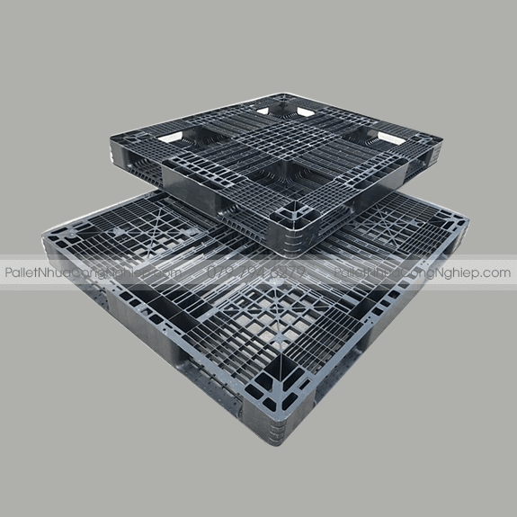 Pallet Nhựa Cũ 1100x1300x120mm màu đen 