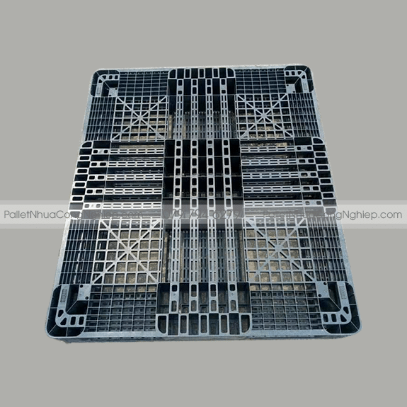 Pallet Nhựa Cũ 1100x1300x130mm màu đen 
