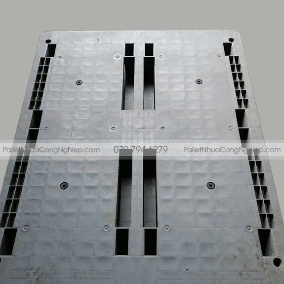 Pallet Nhựa Cũ 1270x1103x150mm màu xám