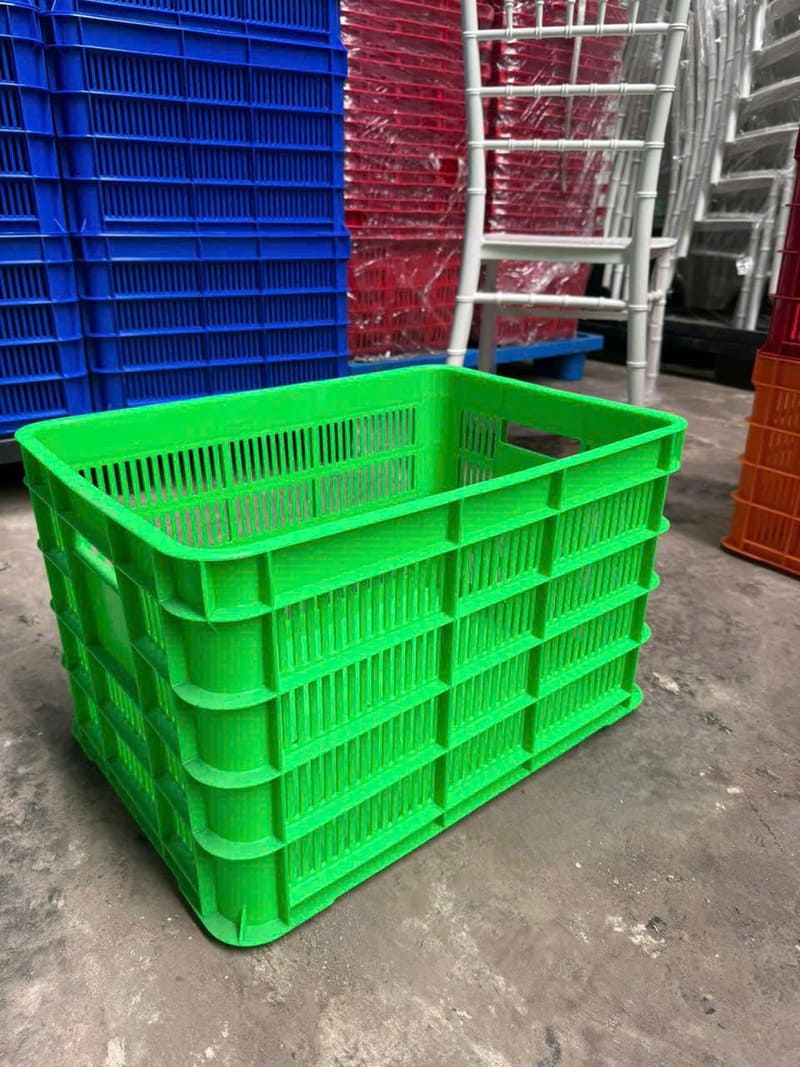 Sóng nhựa xanh lá thoáng khí, tiện lợi cho rau củ tươi vùng cao nguyên