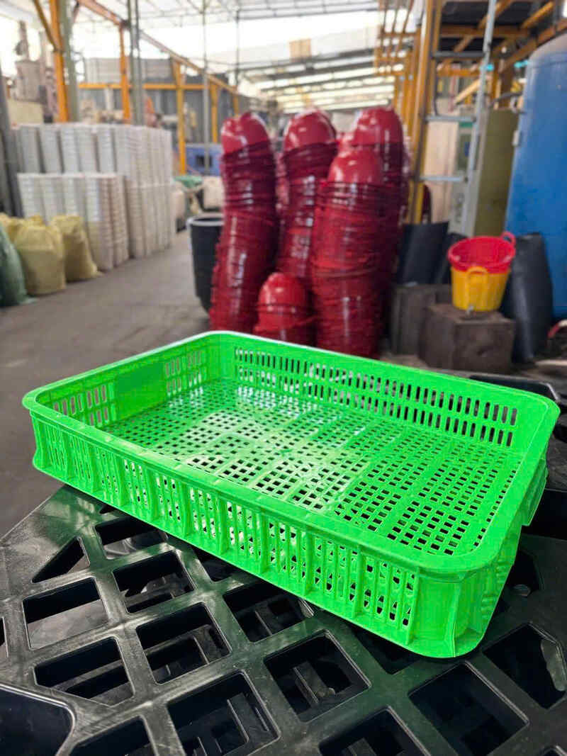 Khay nhựa xanh lá dạng nông, lựa chọn giá tốt để phơi sấy cà phê, tiêu và bảo quản rau củ