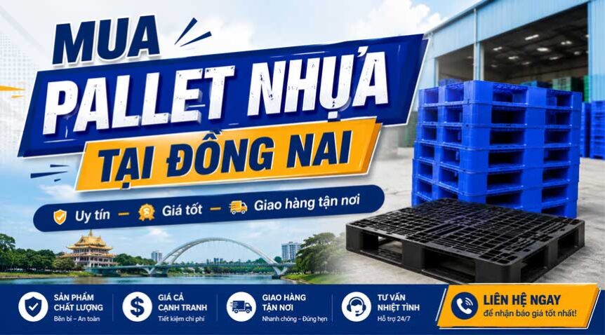 Mua pallet nhựa tại Đồng Nai ở đâu uy tín? Kinh nghiệm chọn nơi bán chất lượng, giá tốt