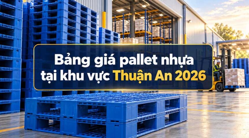 Bảng giá pallet nhựa tại khu vực Thuận An mới nhất năm 2026